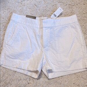 Elegant White Women's Shorts banana republic Hampton fit 4 new cotton print